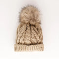 Birch Pop Hand Knit Pom Pom Beanie Hat