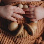 Load image into Gallery viewer, Wood &amp; Silicone Teething Rattle | Market Oatmeal
