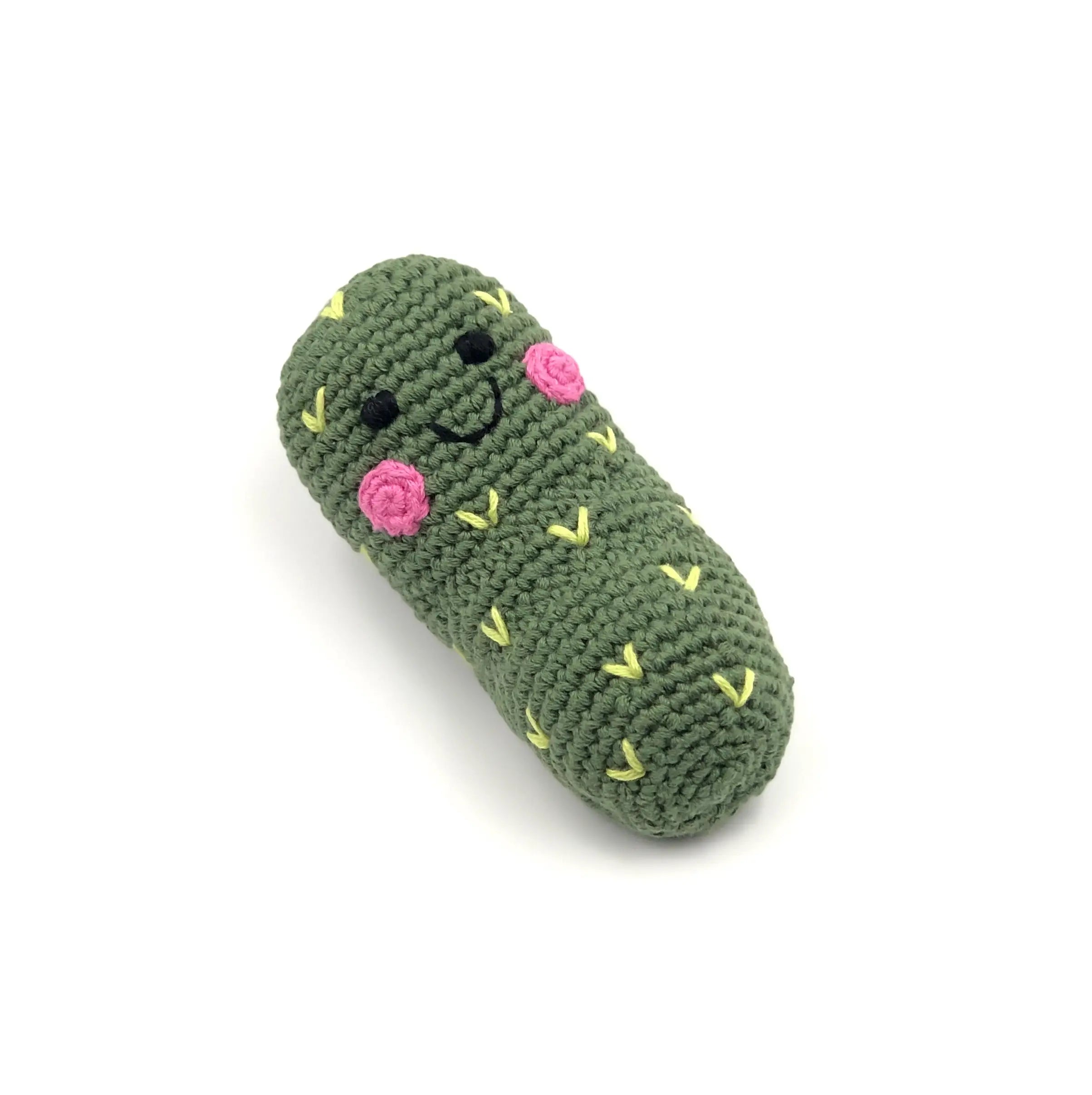 Organic Crocheted Veggie Rattle | Friendly Pickle