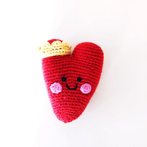Organic Crocheted Nature Rattle | Friendly Heart